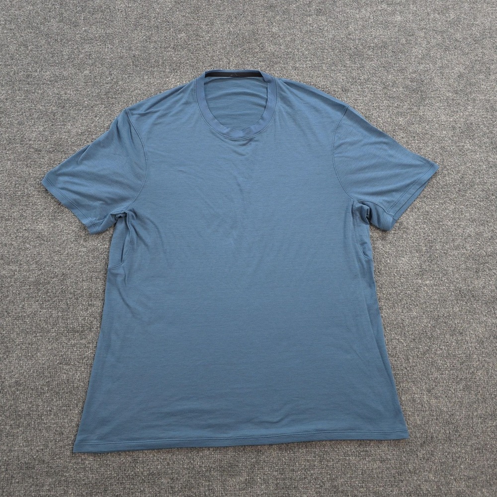 Lululemon Shirt Mens XL Blue Somatic Aero Performance Run Gym Athletic Stretch